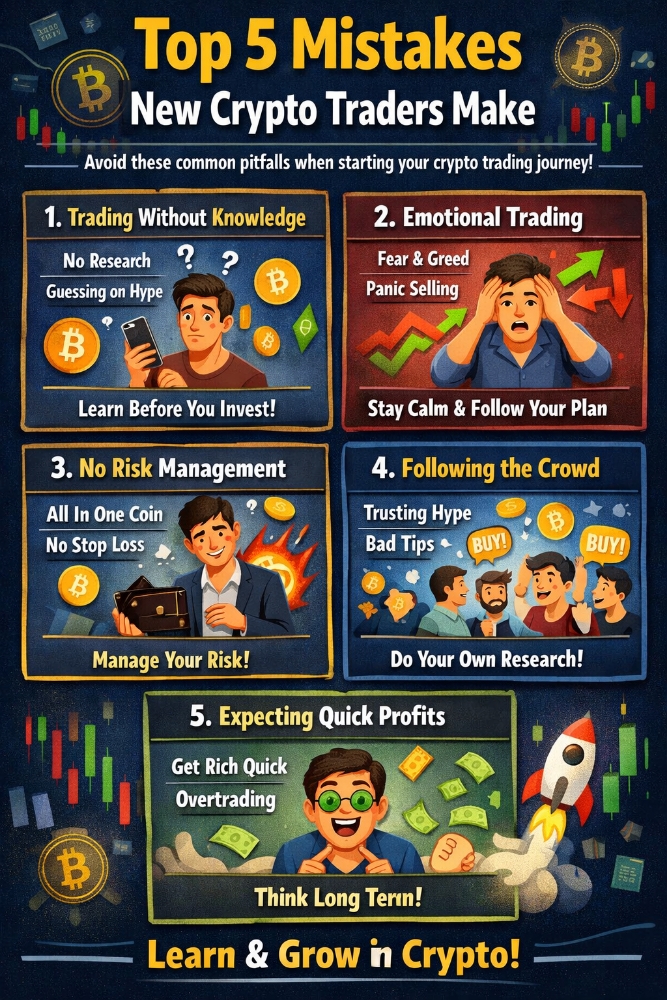 TOP 5 MISTAKES NEW CRYPTO TRADERS MAKE