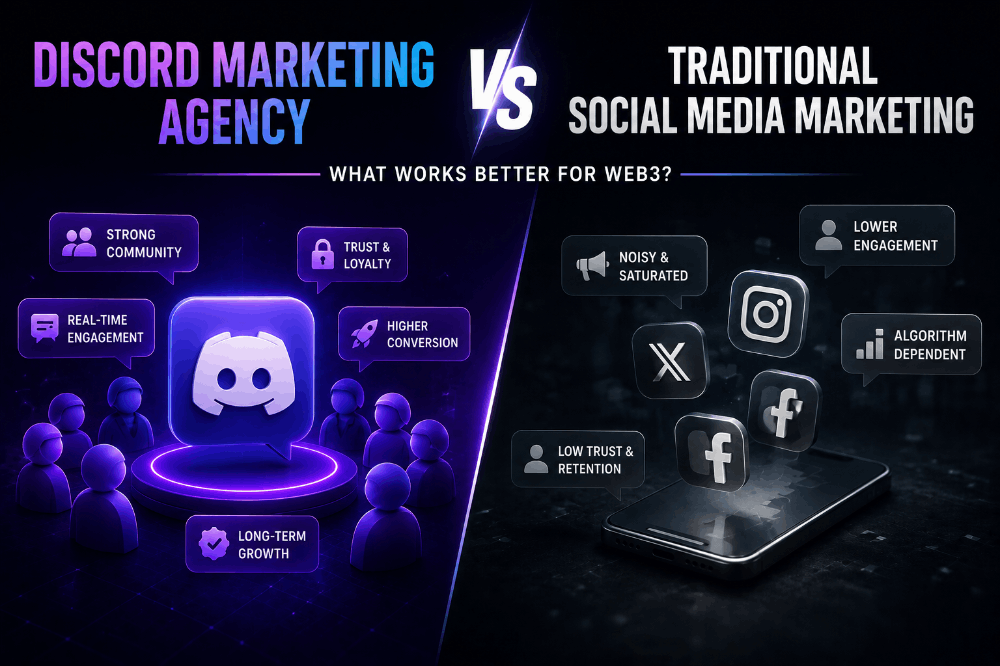 Discord Marketing Agency vs Traditional Social Media Marketing: What Works Better for Web3?