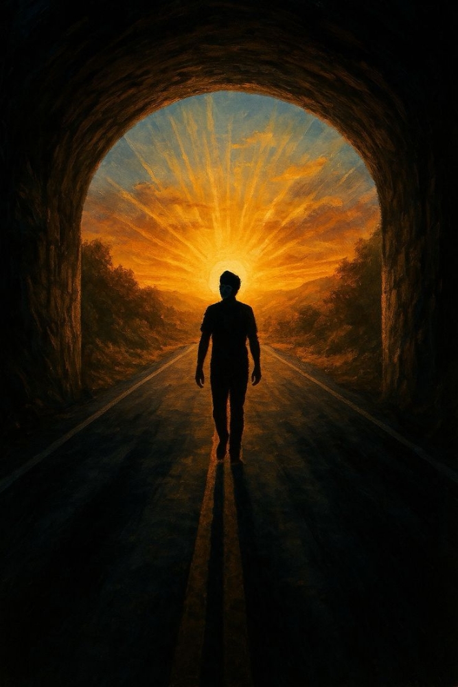 The light from the tunnel